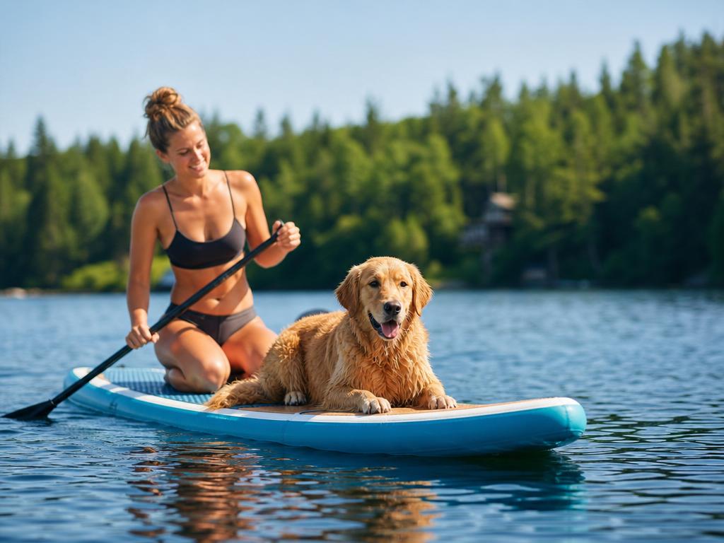 Jak naučit psa na paddleboard (SUP)