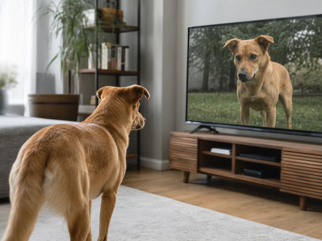 Jak psi reagují na vlastní obraz v televizi