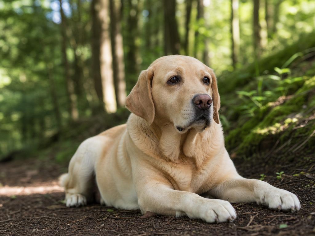 Labrador a cvičením vyvolaný kolaps u psů
