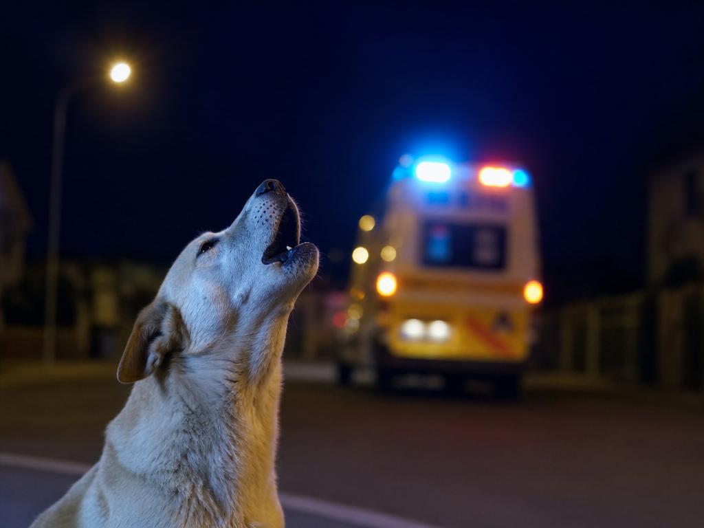 Proč psi v noci vyjí v reakci na sanitku