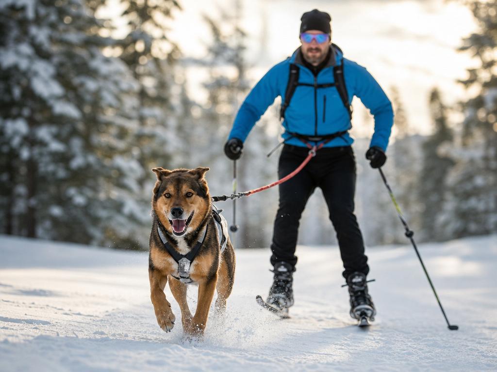 Zimní sporty se psem: Skijoring a sáňkování